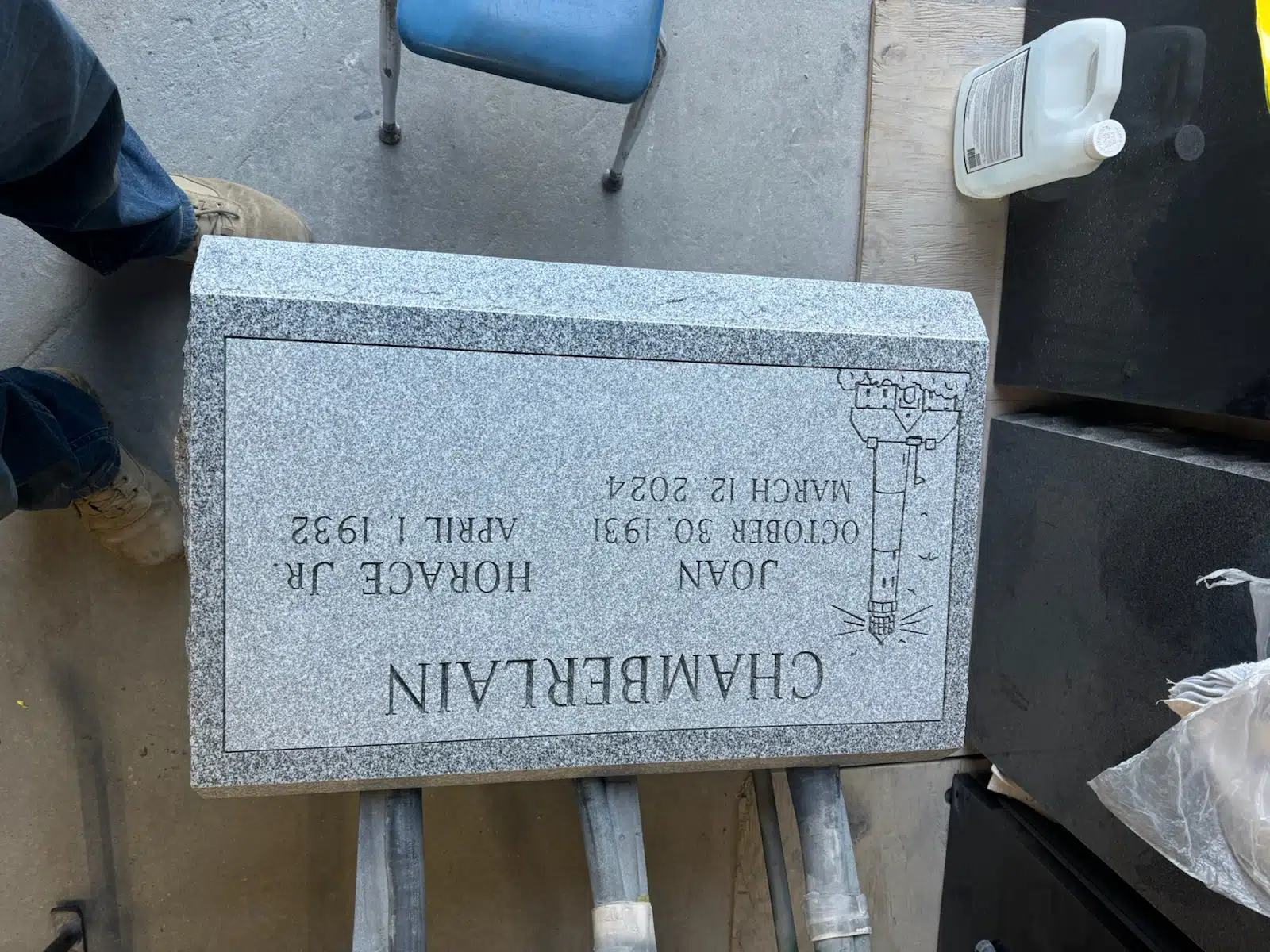 granite Jewish Headstone hand-carved by Jewish Memorials in NJ — image 4