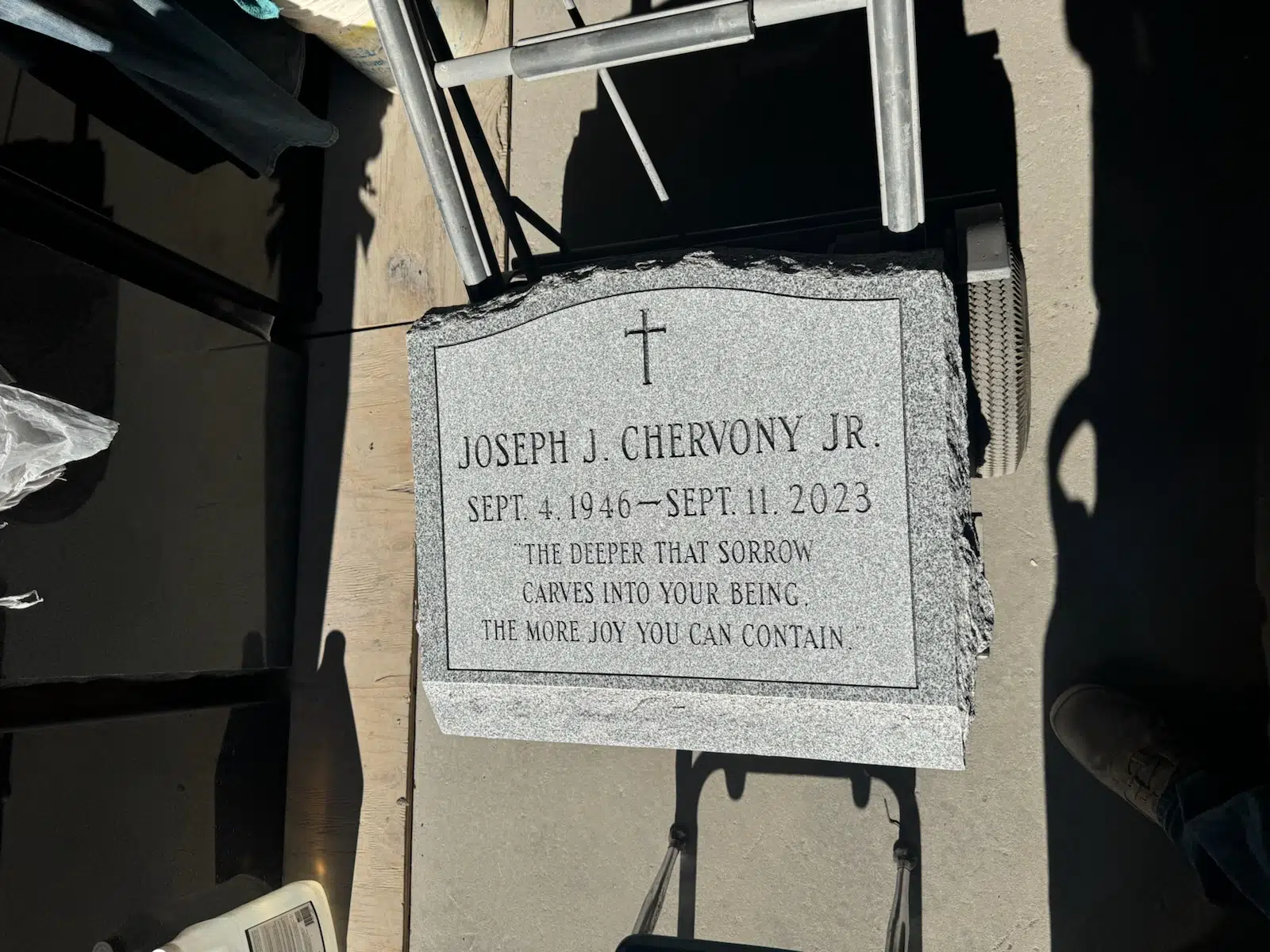 granite Jewish Headstone hand-carved by Jewish Memorials in NJ — image 5